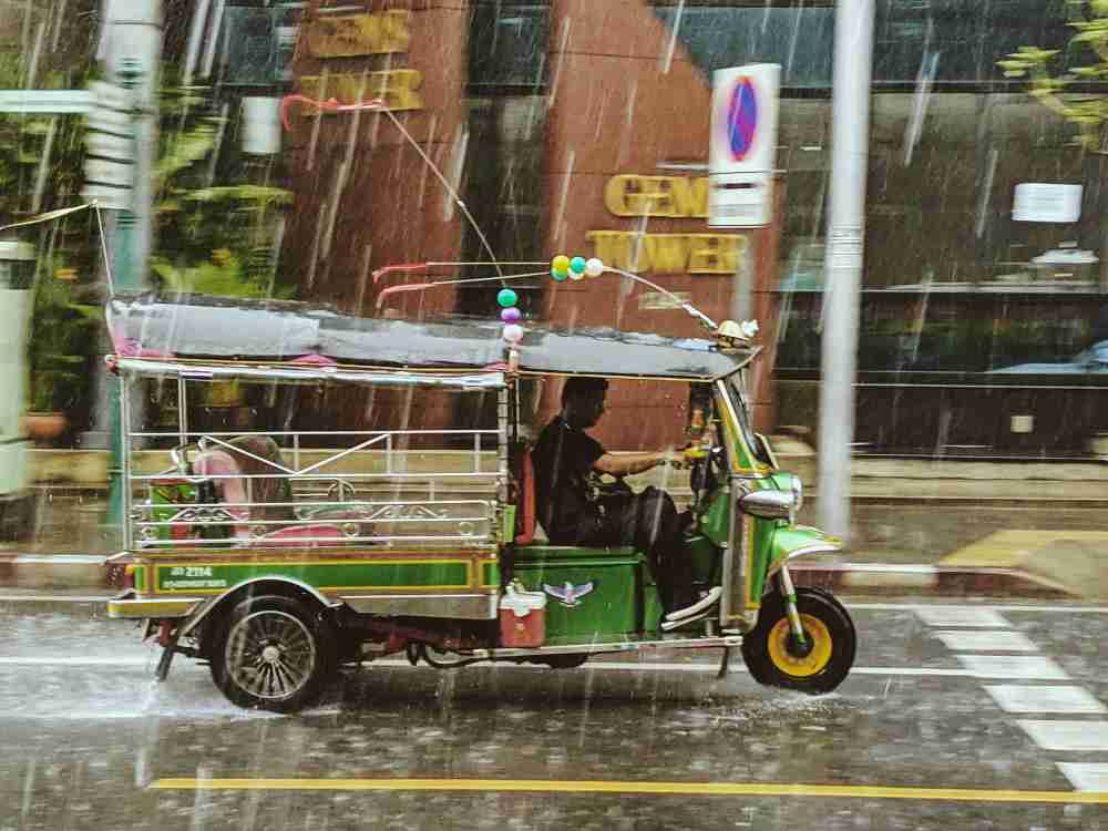 Tuk-Tuk under the rain